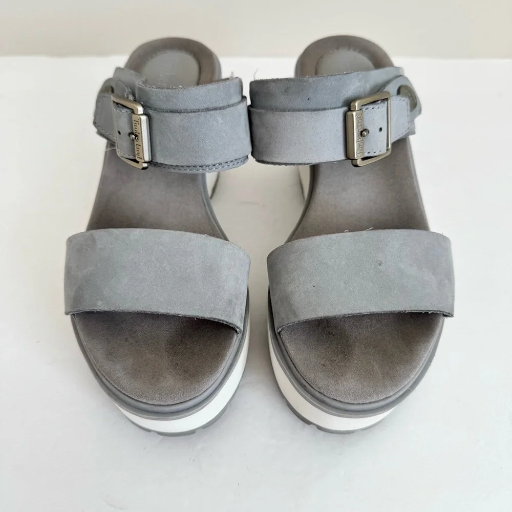 Timberland Koralyn Wedge Sz 6.5 Gray